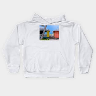 beach huts Kids Hoodie